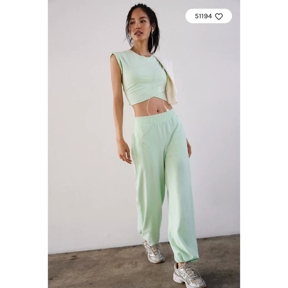 Free People Mint Green Skirt Set